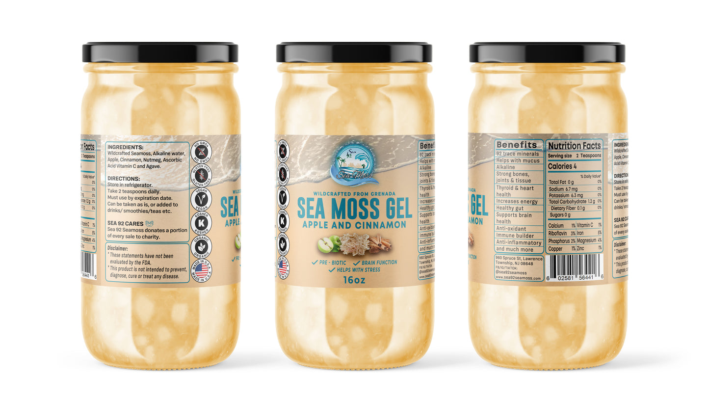 Apple & Cinnamon Sea Moss Gel