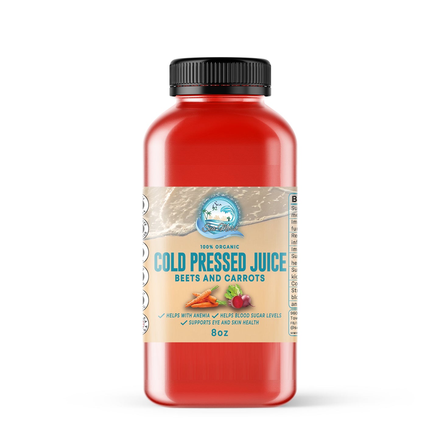 Beets & Carrots Cold Pressed Juice 8oz