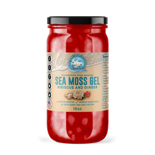 Sea Moss Gel With Hibiscus & Ginger