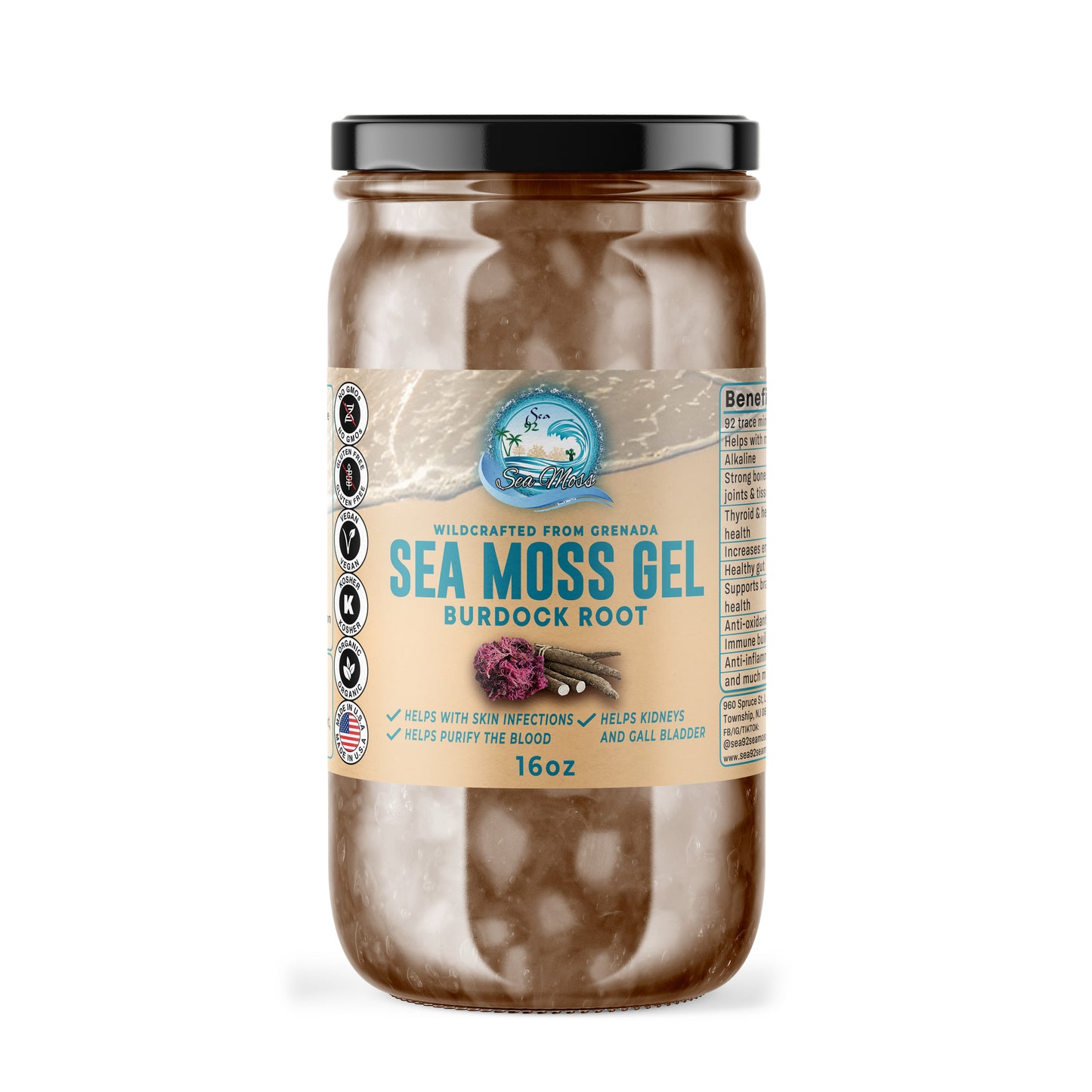 Burdock Root Sea Moss Gel