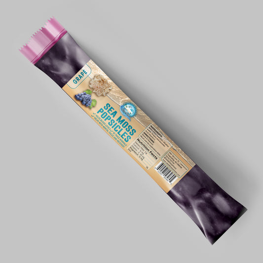 Grape Sea Moss Popsicle With Organic Grape