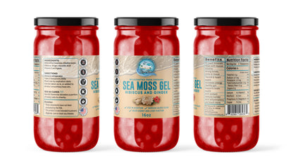 Sea Moss Gel With Hibiscus & Ginger