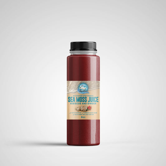 Hibiscus & Ginger Sea Moss Juice 8oz