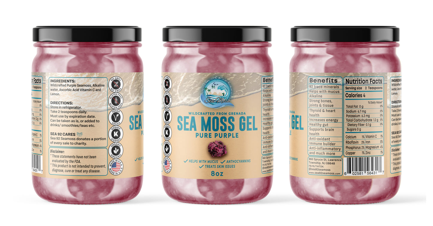 Purple Sea Moss Gel