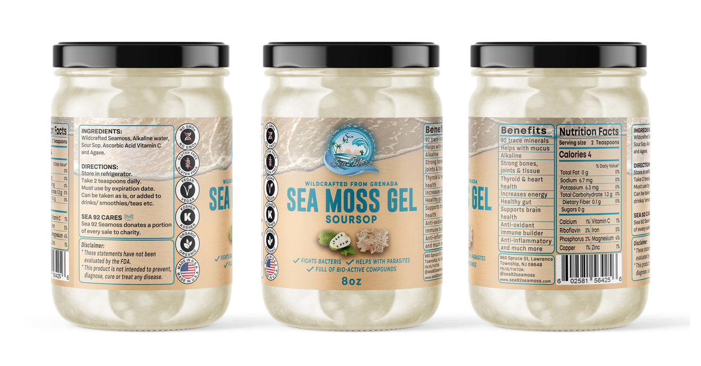 SEA MOSS GEL WITH SOURSOP