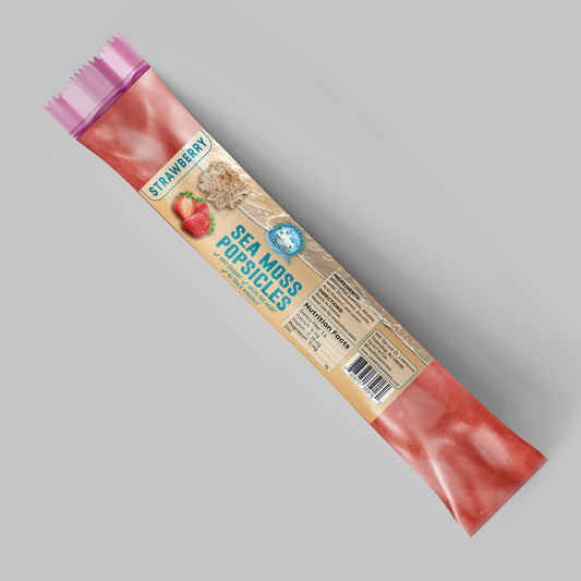 Sea Moss Popsicle With Organic Strawberry