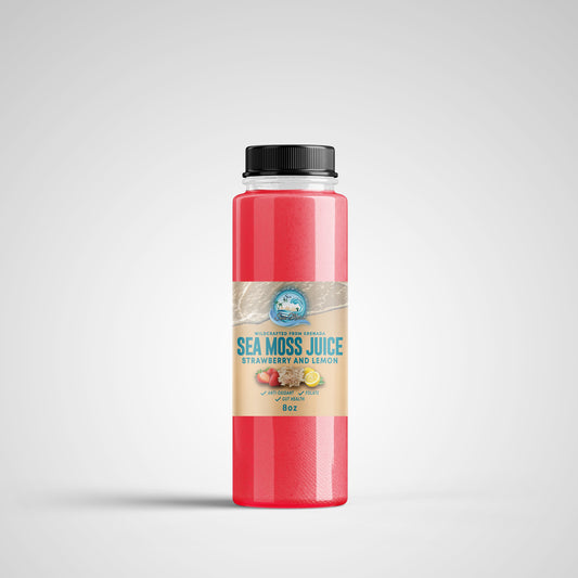 Sea Moss Juice With Strawberry / Lemonade 8oz